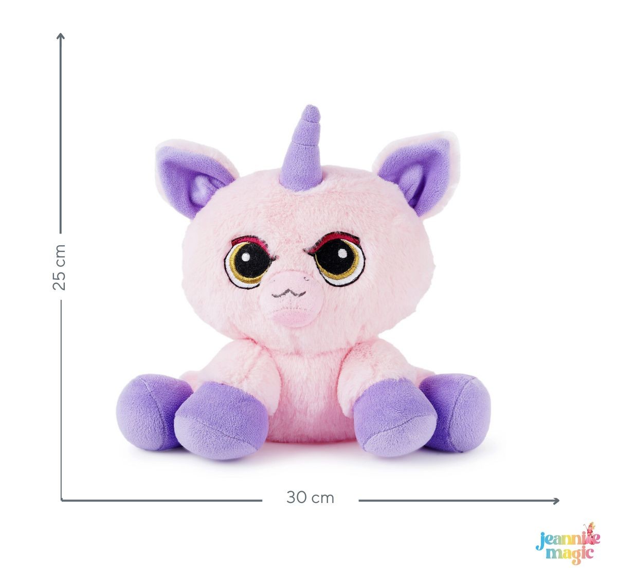 Jeannie Magic Rainbow Pink Mewnicorn, Soft and Cuddly Toy for 0, Age