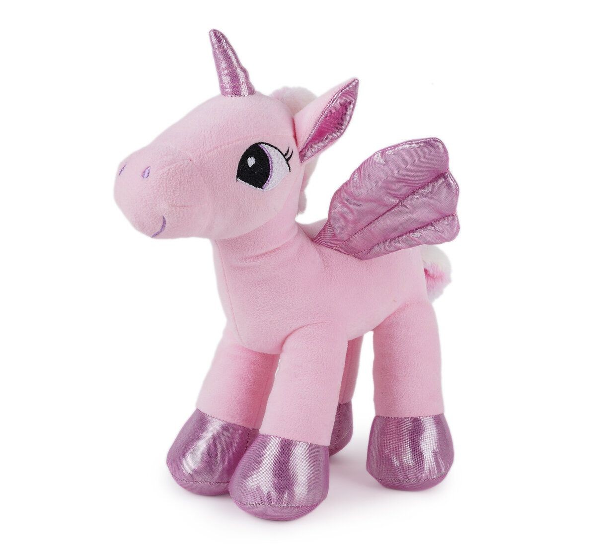 Jeannie Magic Dreamy Pink Unicorn-Pink Sparkly Wings Soft and Cuddly Toy, 0M+