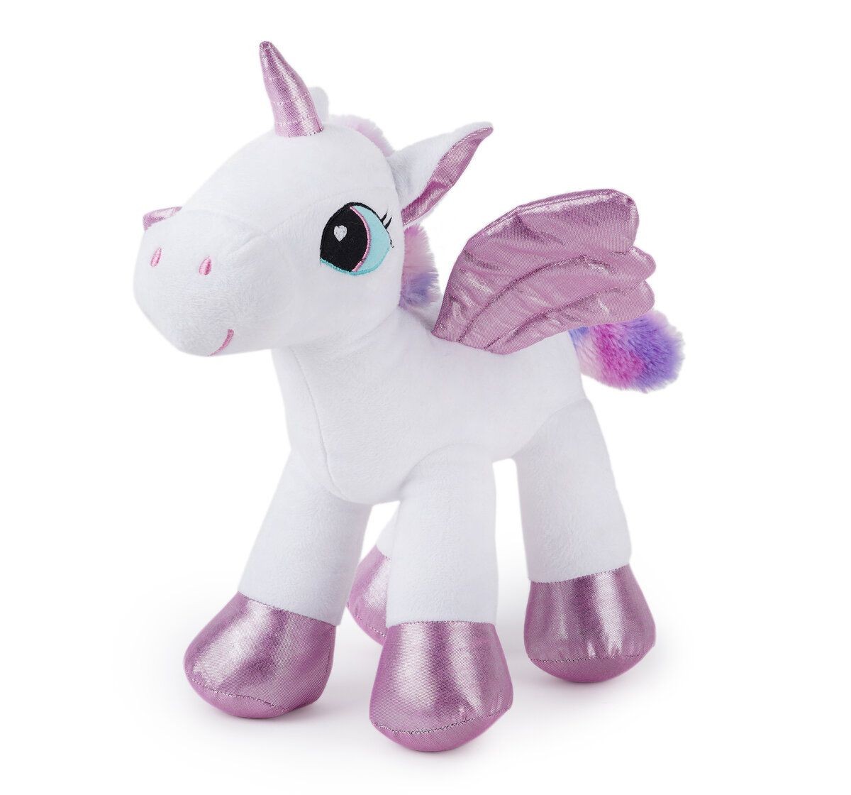 Jeannie Magic Wonder White Unicorn - Sparkly Eyes and Giltter Eyes, Soft and Cuddly Toy, 0M+