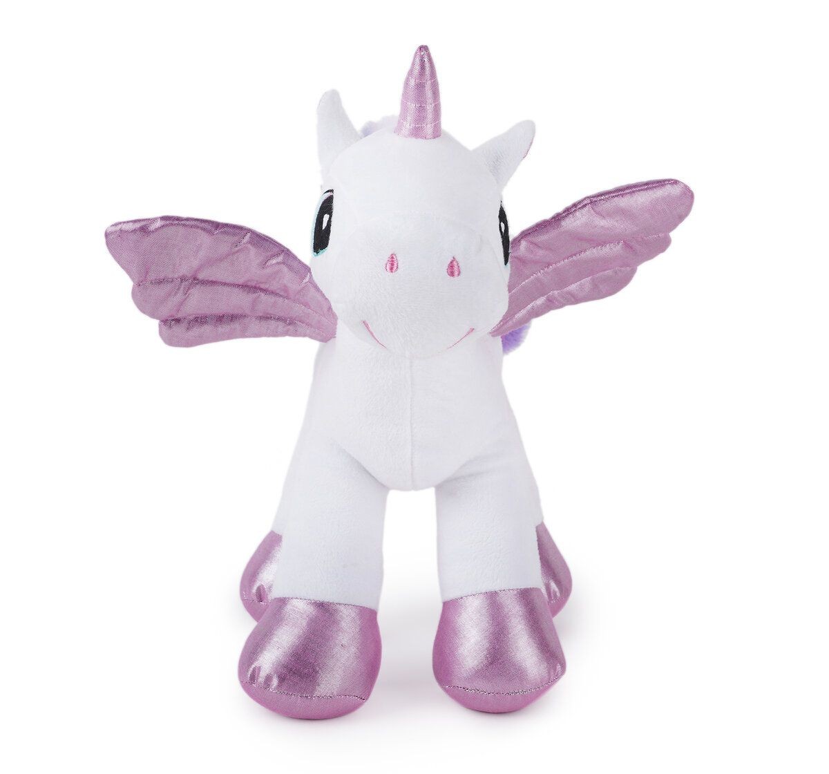 Jeannie Magic Wonder White Unicorn - Sparkly Eyes and Giltter Eyes, Soft and Cuddly Toy, 0M+