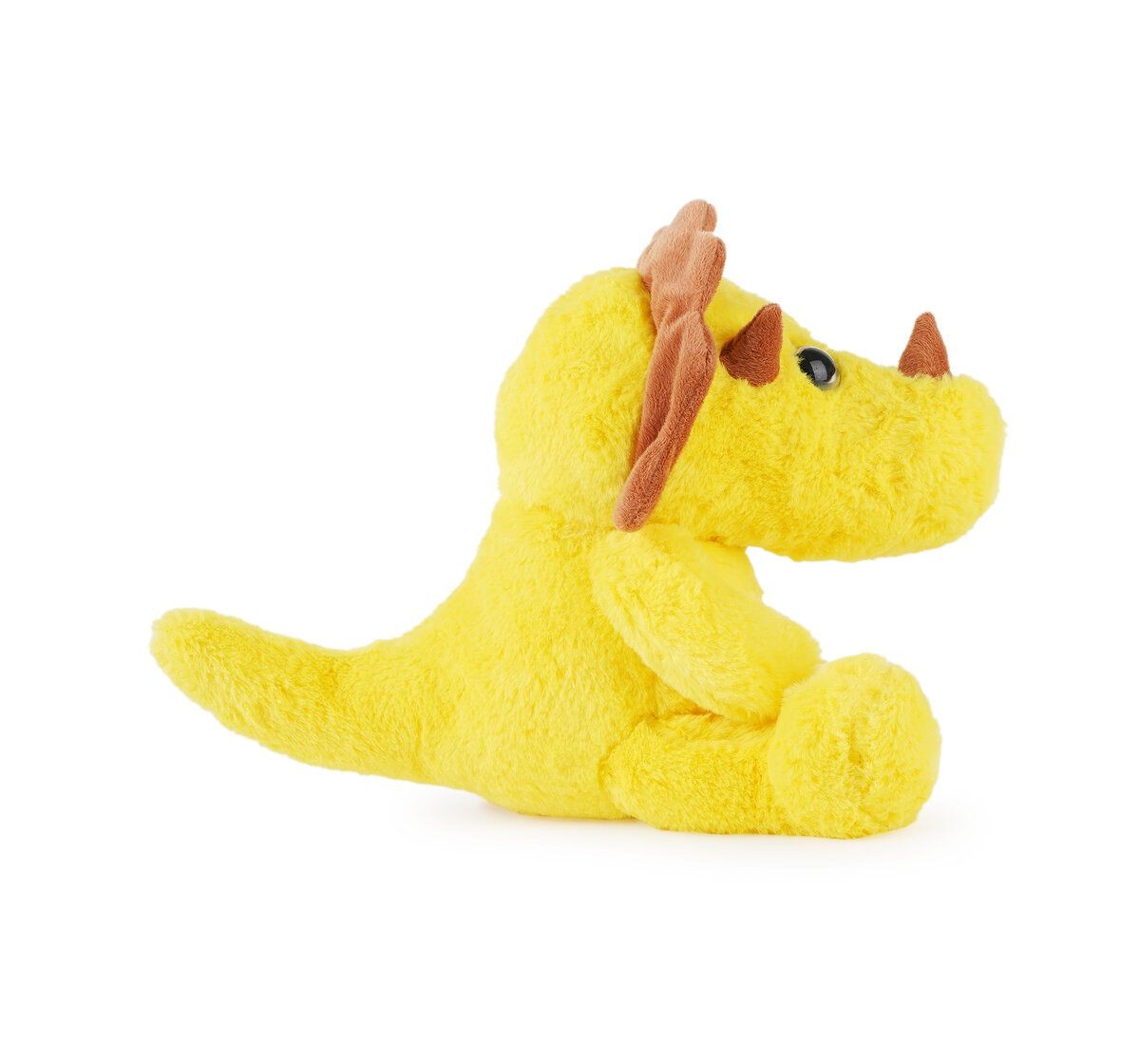 Jeannie Magic Sunny Yellow Dino with Sparkly Eyes, Soft and Cuddly Toy, 0M+