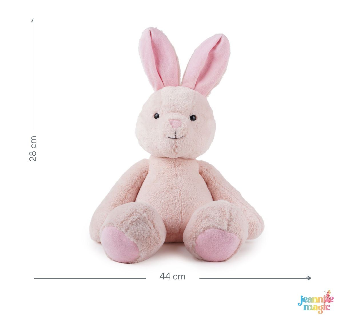 Jeannie Magic Bubbles Pink Bunny Soft and Cuddly Toy, 0M+