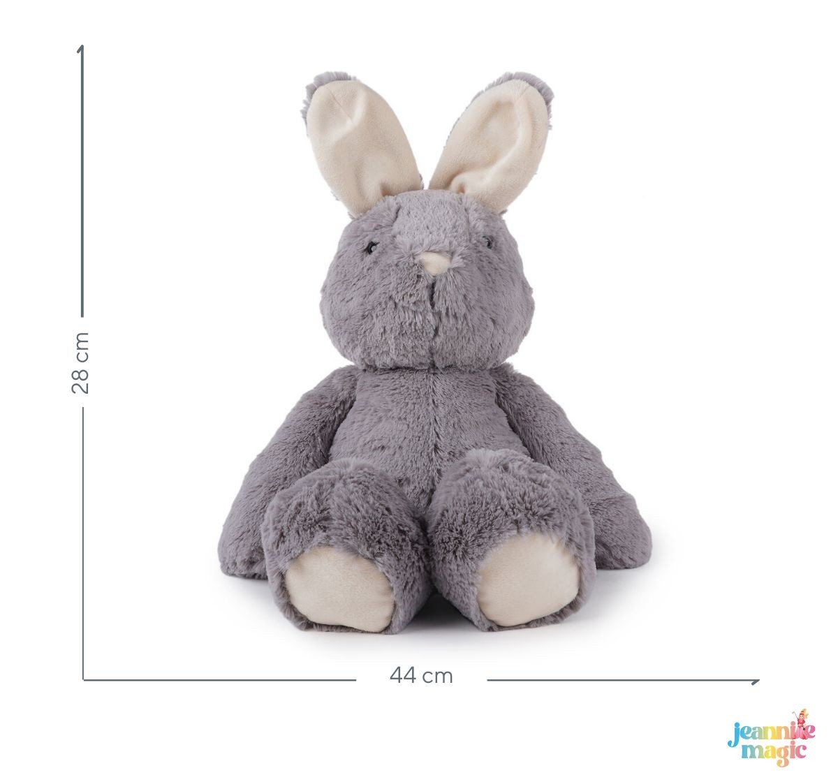 Jeannie Magic Bunny Bunny Soft and Cuddly Toy, 0M+, Grey