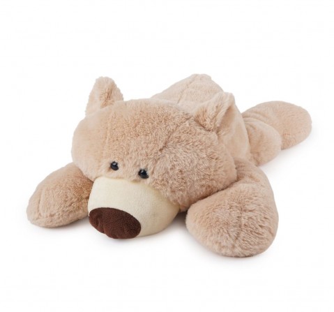 Jeannie Magic Baby Bear Taupe Beige Samll Lying Soft and Cuddly Toy, 0M+