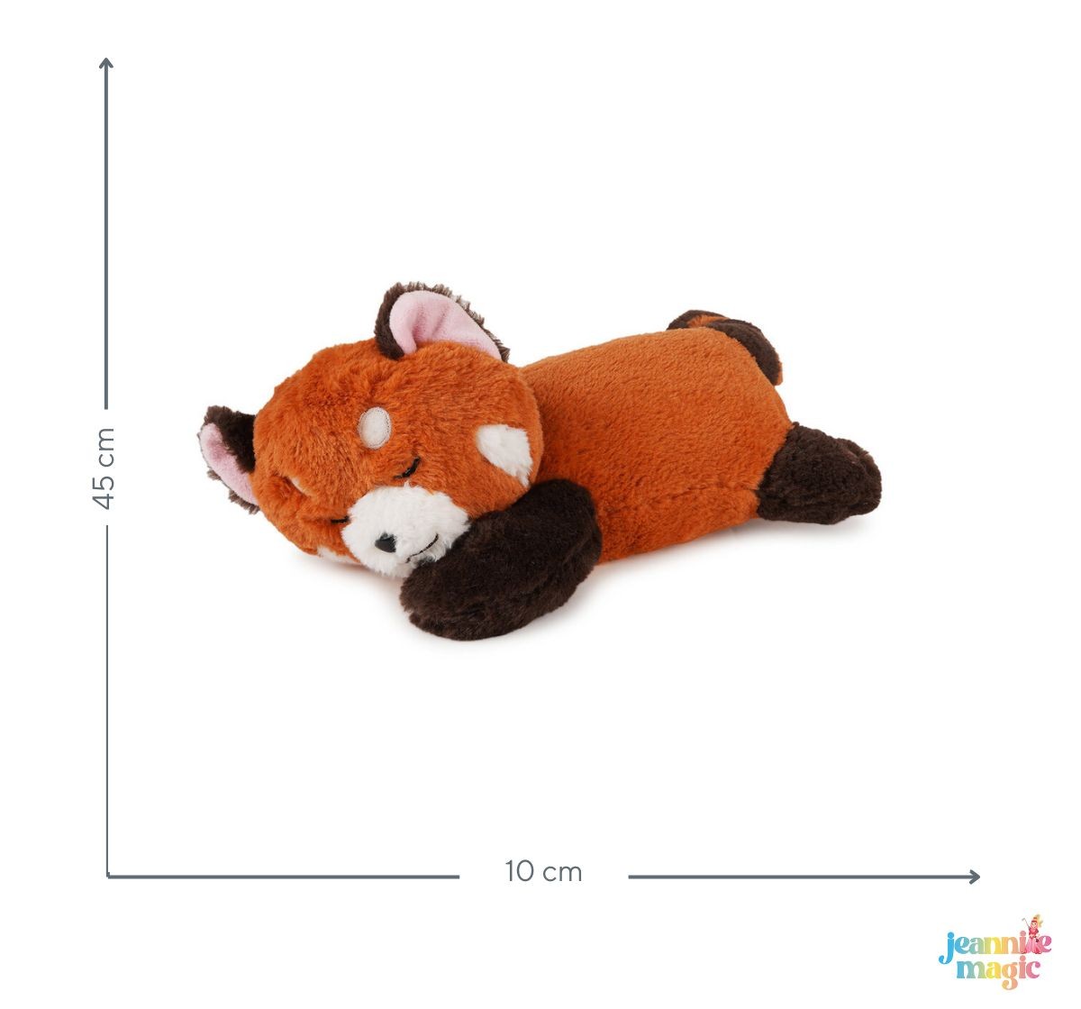 Jeannie Magic Flame Fury Orange Sleepy Fox Soft Toy, 0M+