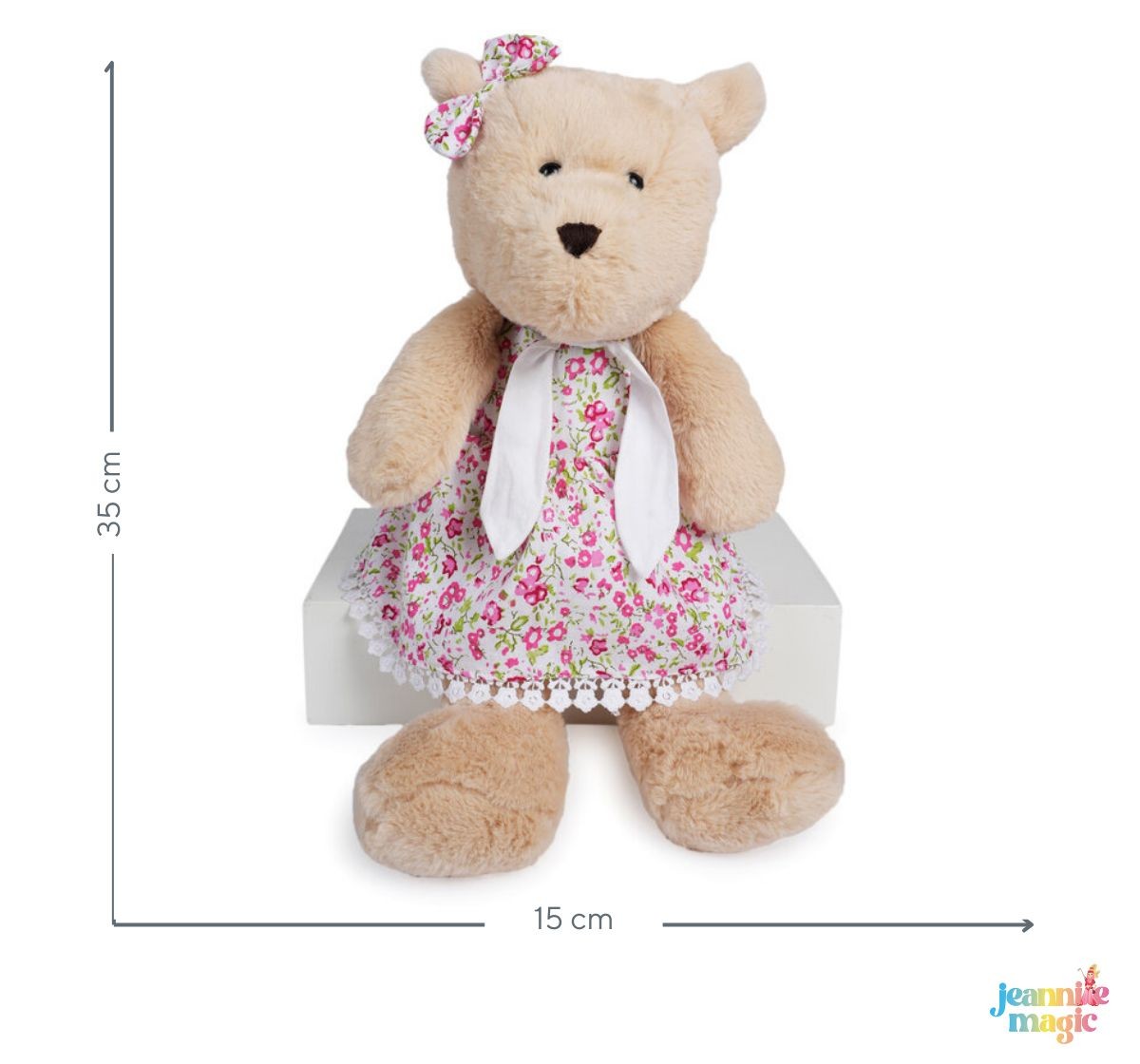 Jeannie Magic Mama Brit Bear Cute Cuddly Soft Toy Beige, 0M+