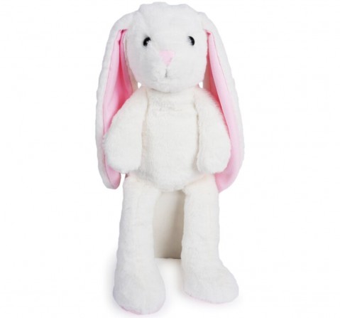 Jeannie Magic Flappy Ears Cute Bunny White Soft Toy, 0M+