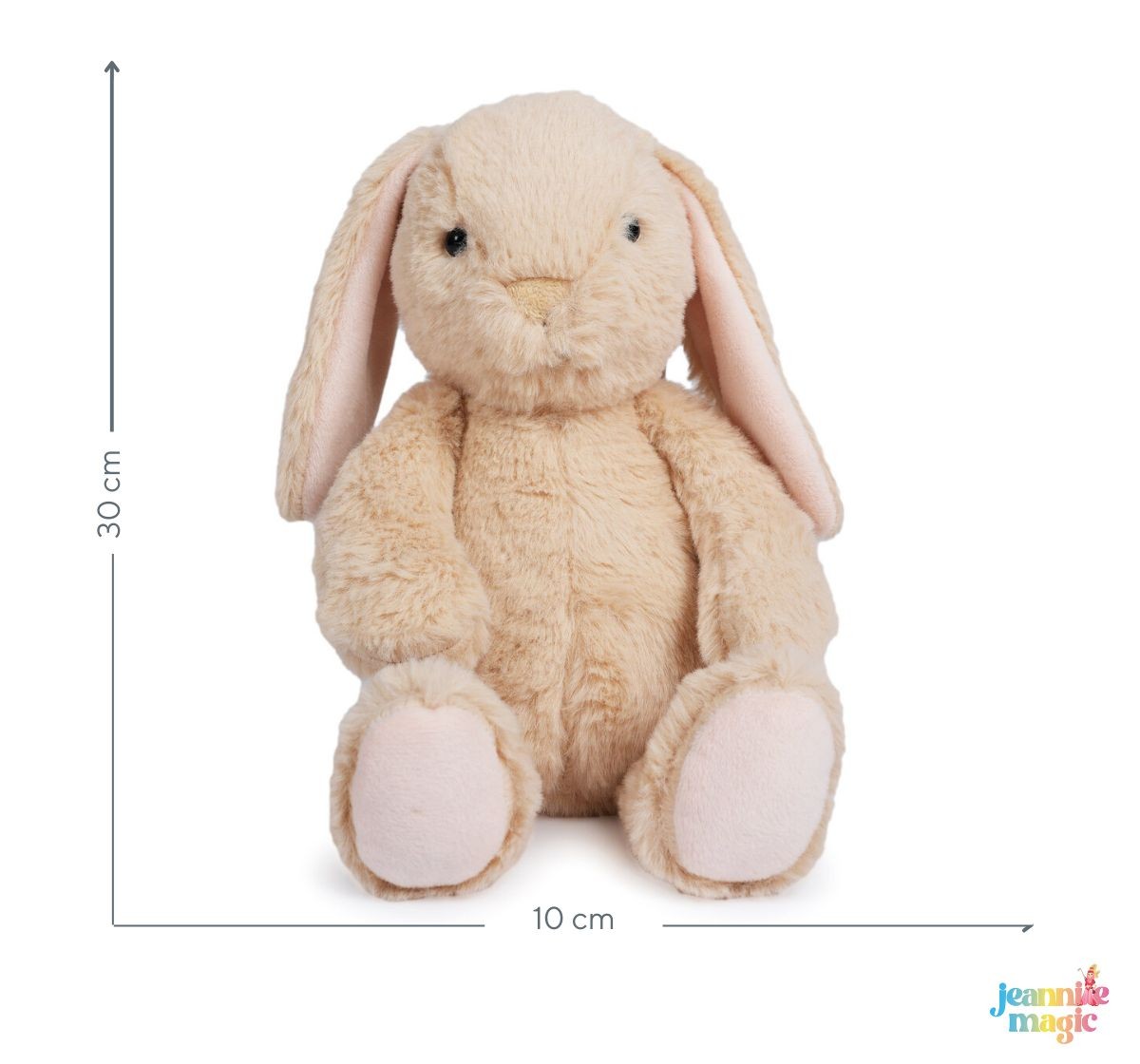 Jeannie Magic Cute Tiny Beige Gummy Bunny Soft Toy, 0M+