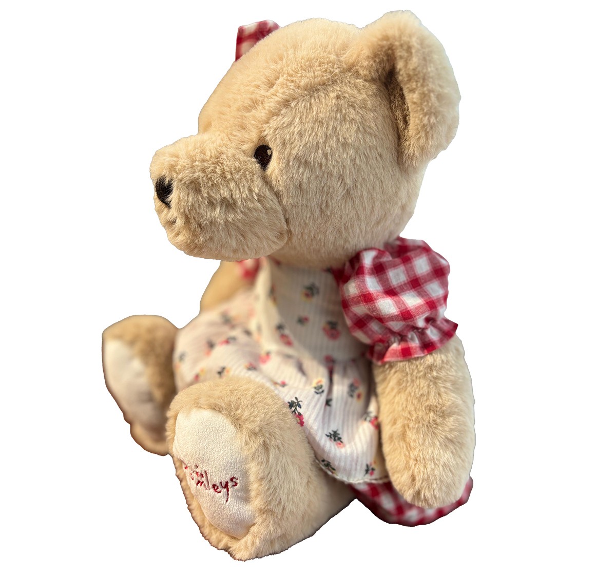 Hamleys 35cm Brit Girl Teddy Bear Plush Soft Toy, Valentine Special Bear, Beige, 3Y+