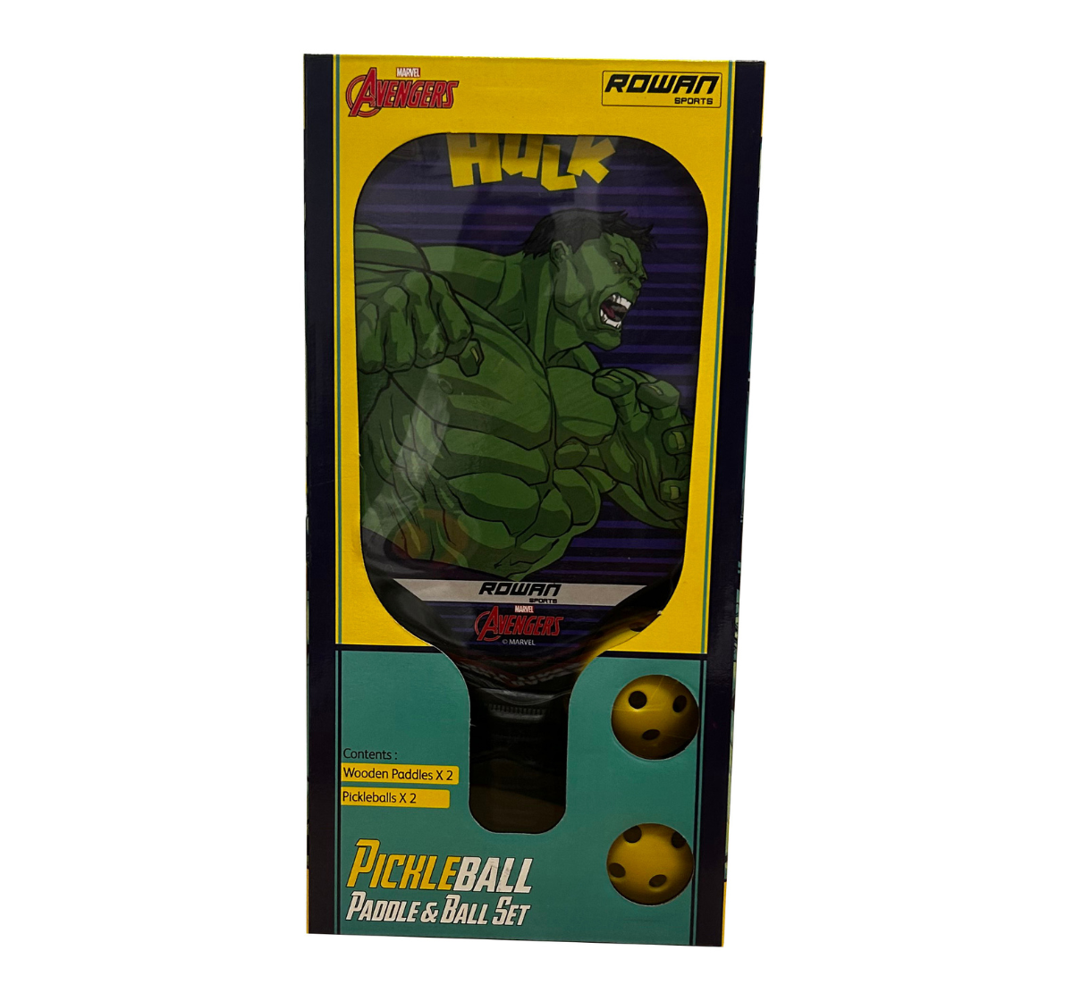Avengers Pickleball Paddle & Ball Set - Hulk, 6Y+
