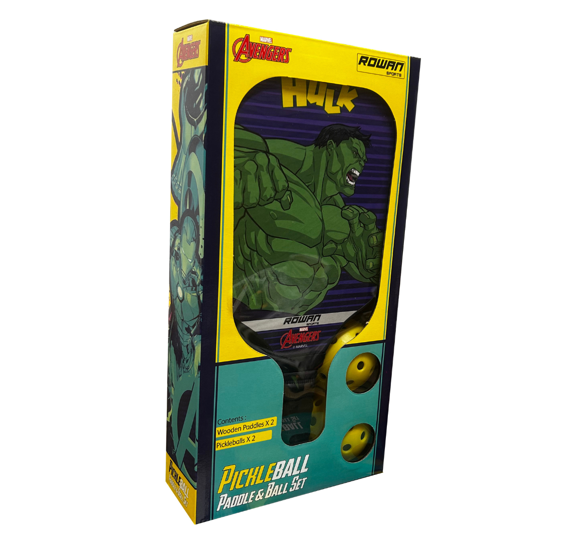 Avengers Pickleball Paddle & Ball Set - Hulk, 6Y+