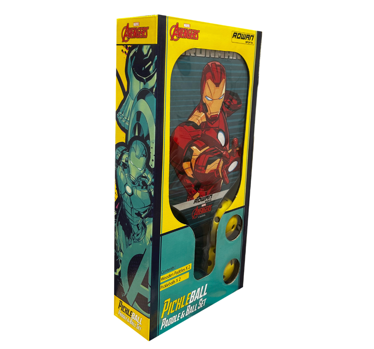 Avengers Pickleball Paddle & Ball Set - Iron Man, 6Y+